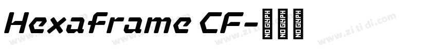 Hexaframe CF字体转换